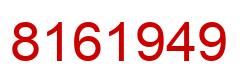 Number 8161949 red image