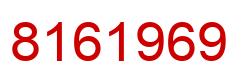 Number 8161969 red image