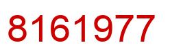Number 8161977 red image