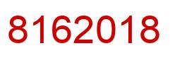 Number 8162018 red image