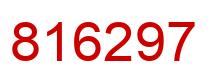 Number 816297 red image