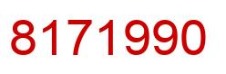 Number 8171990 red image