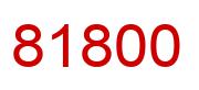 Number 81800 red image