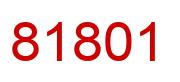 Number 81801 red image