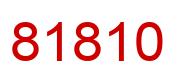 Number 81810 red image
