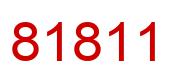 Number 81811 red image