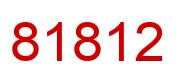 Number 81812 red image