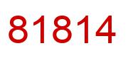 Number 81814 red image