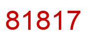 Number 81817 red image