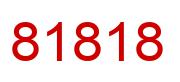 Number 81818 red image