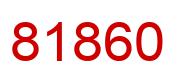 Number 81860 red image