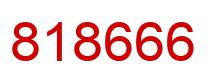Number 818666 red image