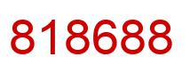 Number 818688 red image