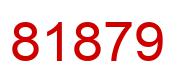 Number 81879 red image