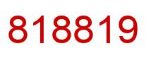 Number 818819 red image