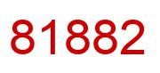 Number 81882 red image