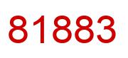 Number 81883 red image