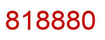 Number 818880 red image