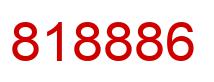 Number 818886 red image
