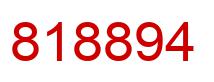 Number 818894 red image
