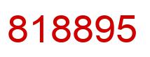 Number 818895 red image