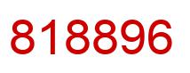 Number 818896 red image