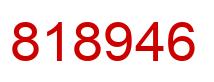 Number 818946 red image