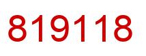 Number 819118 red image