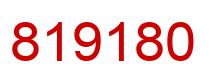 Number 819180 red image