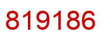 Number 819186 red image