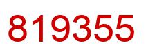 Number 819355 red image