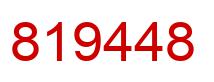 Number 819448 red image