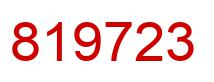 Number 819723 red image