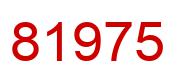 Number 81975 red image