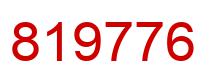 Number 819776 red image