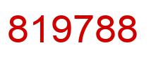 Number 819788 red image