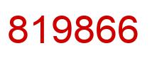 Number 819866 red image