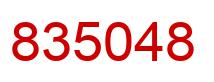 Number 835048 red image