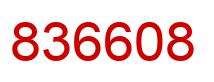 Number 836608 red image