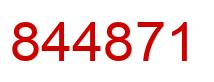 Número 844871 imagen rojo