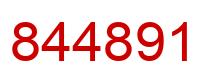 Número 844891 imagen rojo