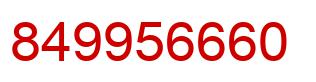 Number 849956660 red image