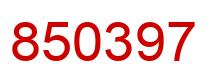 Número 850397 imagen rojo