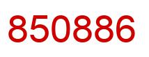 Number 850886 red image