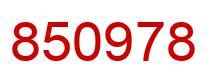 Número 850978 imagen rojo