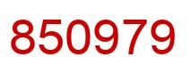 Número 850979 imagen rojo