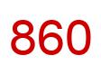 Number 860 red image