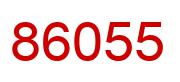 Number 86055 red image