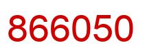 Number 866050 red image