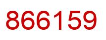 Number 866159 red image